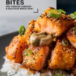 Crispy Salmon Bites Recipe with Sauce