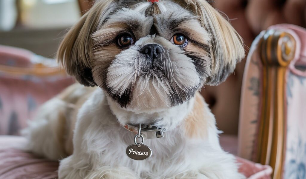 Adorable Shih Tzu Haircuts for Females with Short Bangs