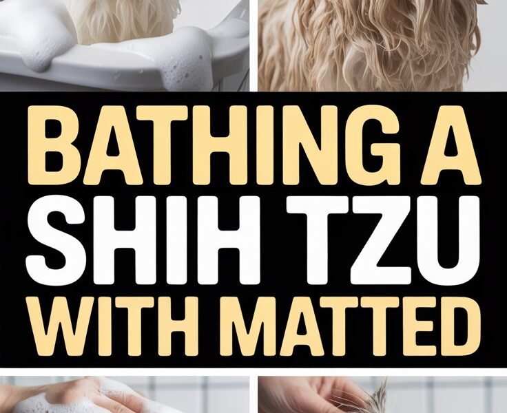 Bathing a Shih Tzu with Matted