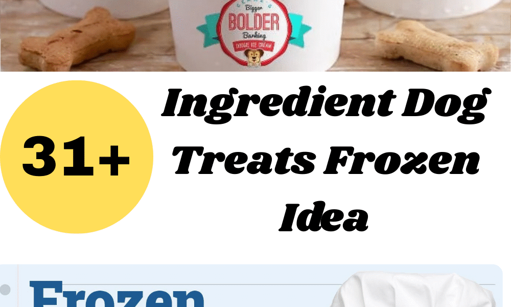 Ingredient Dog Treats Frozen Idea